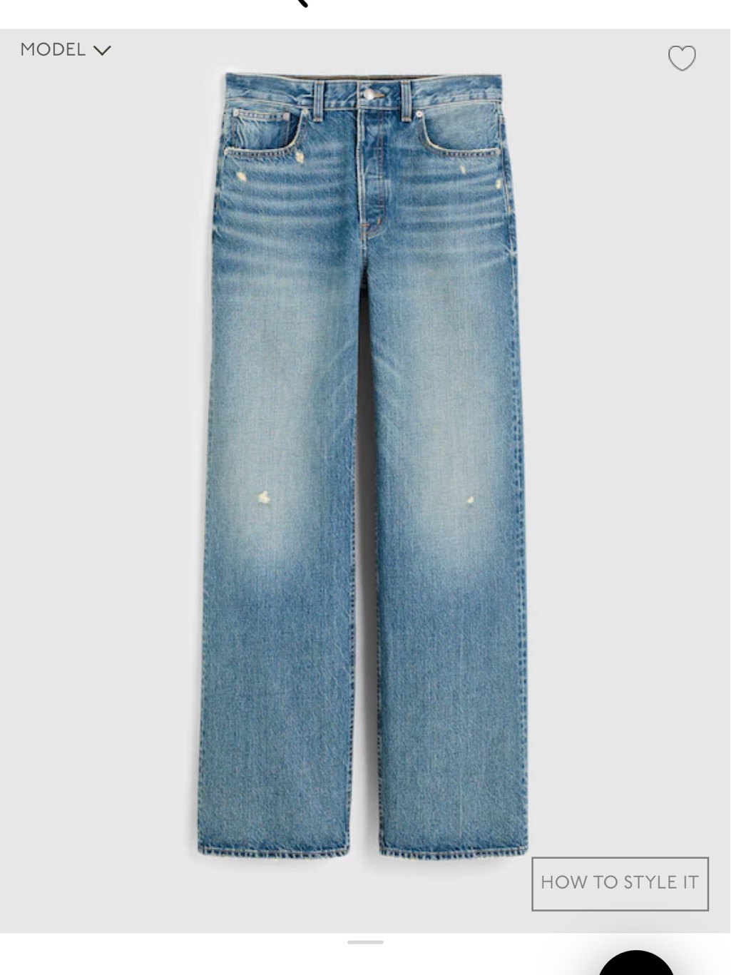 Madewell Low Slung Baggy 28 Like New